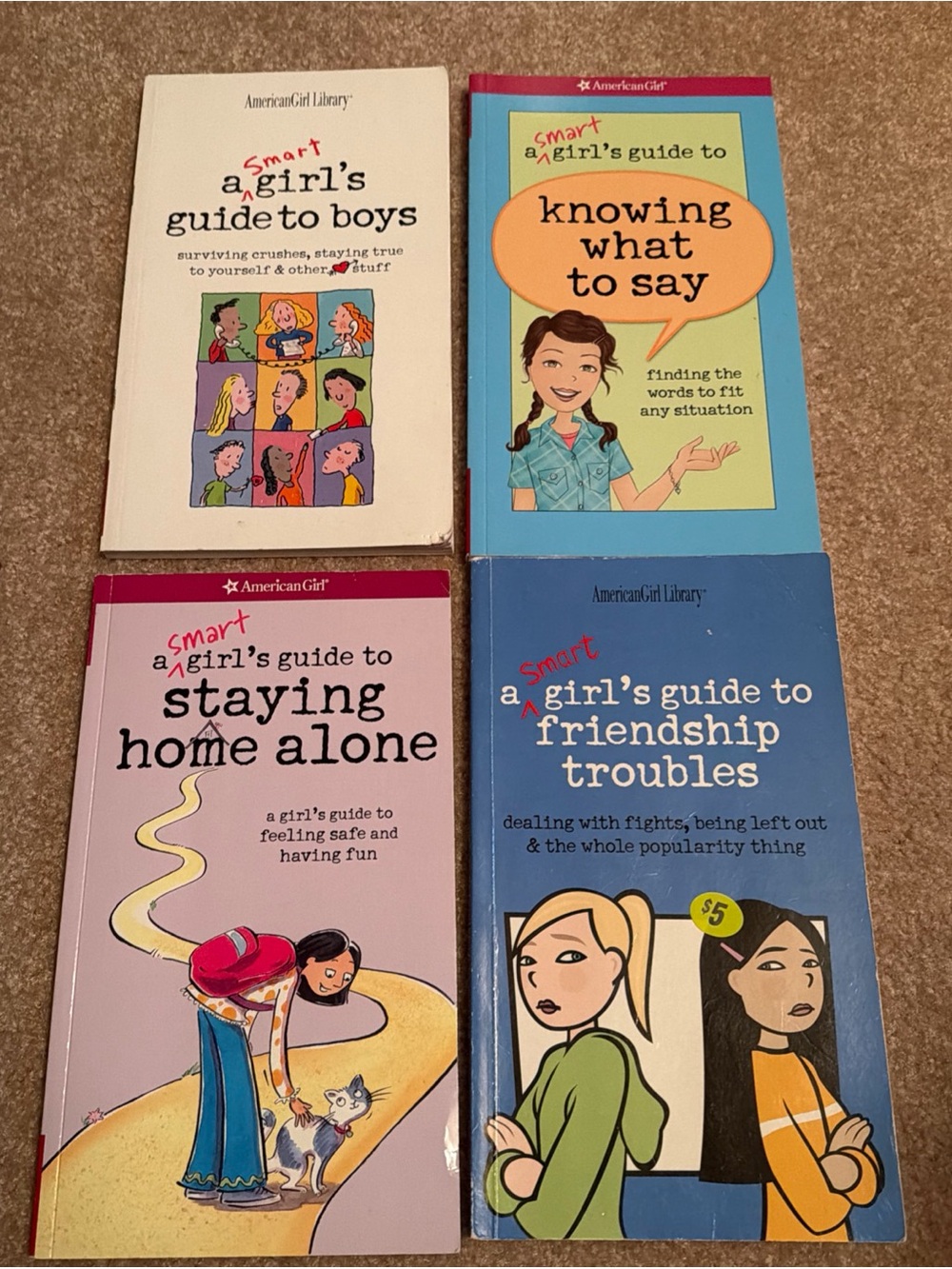 Lot of 4 American Girl Paperback Books A Smart Girls Guide Series